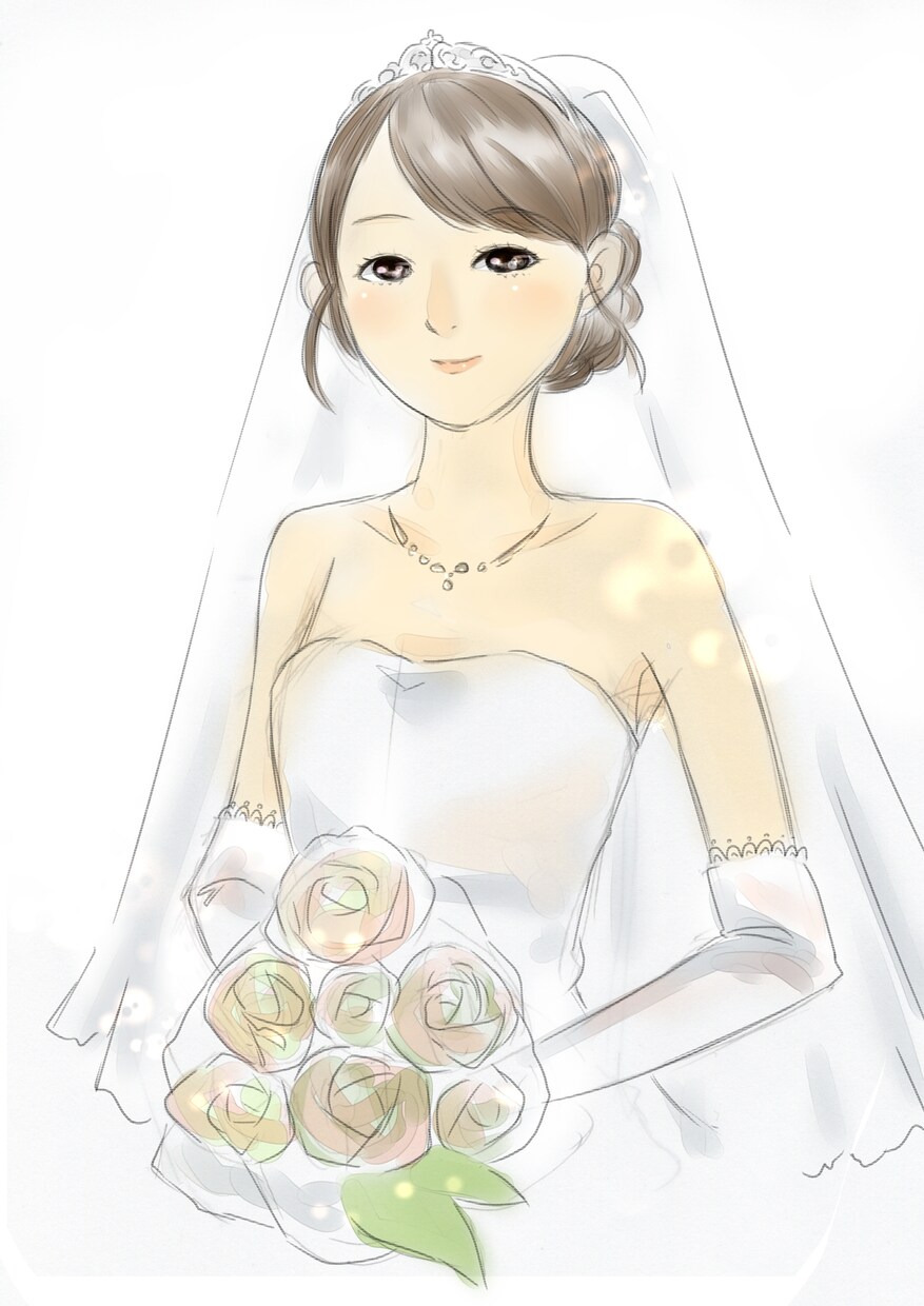 イラスト・似顔絵お描きいたします 記念日の特別なお写真を柔らかい雰囲気の似顔絵にしてみませんか イメージ2