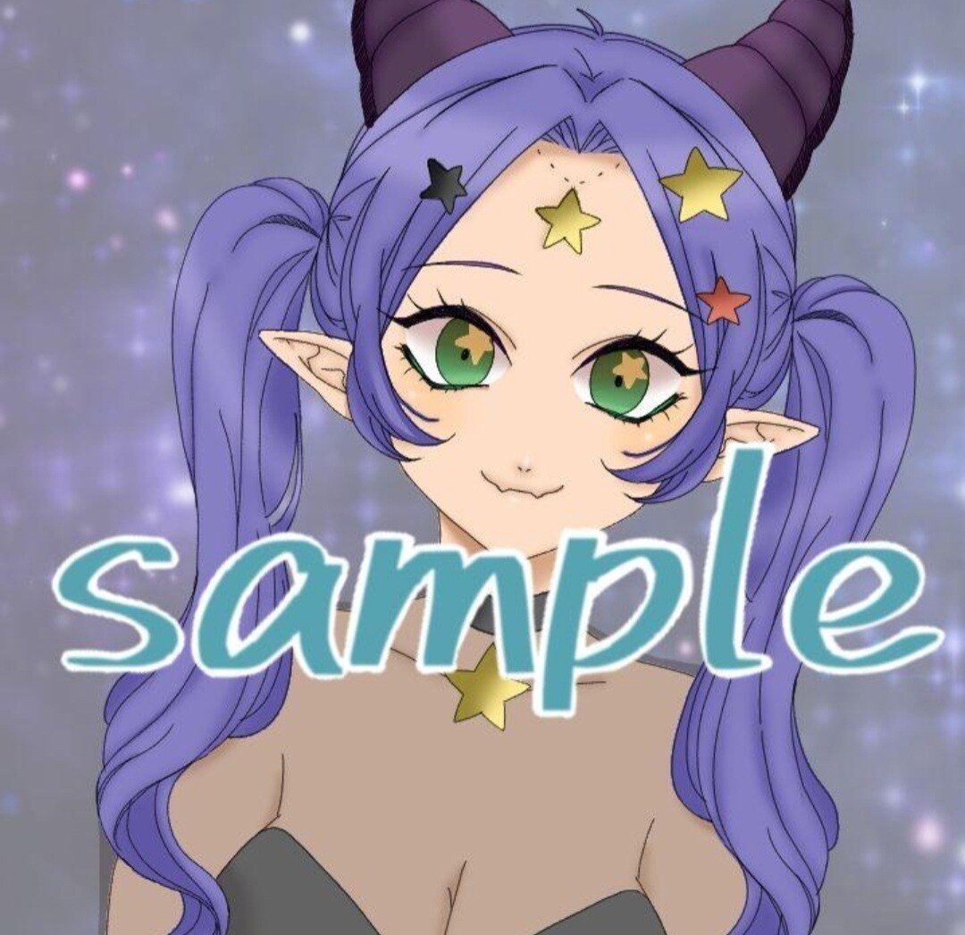 あなただけのコテキャイラスト描きます イメージを頂いて、代理キャライラストを作成します。 イメージ2