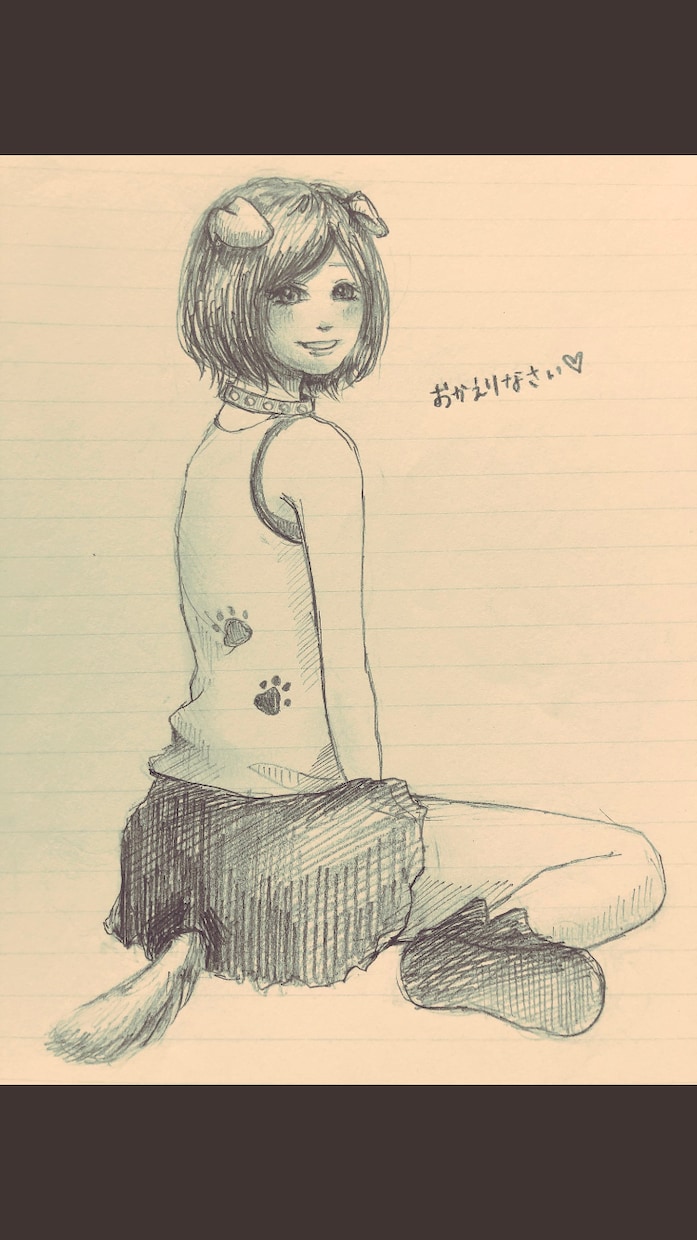 アナログ＊女の子描きます 全身イラストも◎希望の女の子をイラスト化します(*＾ω＾*) イメージ1