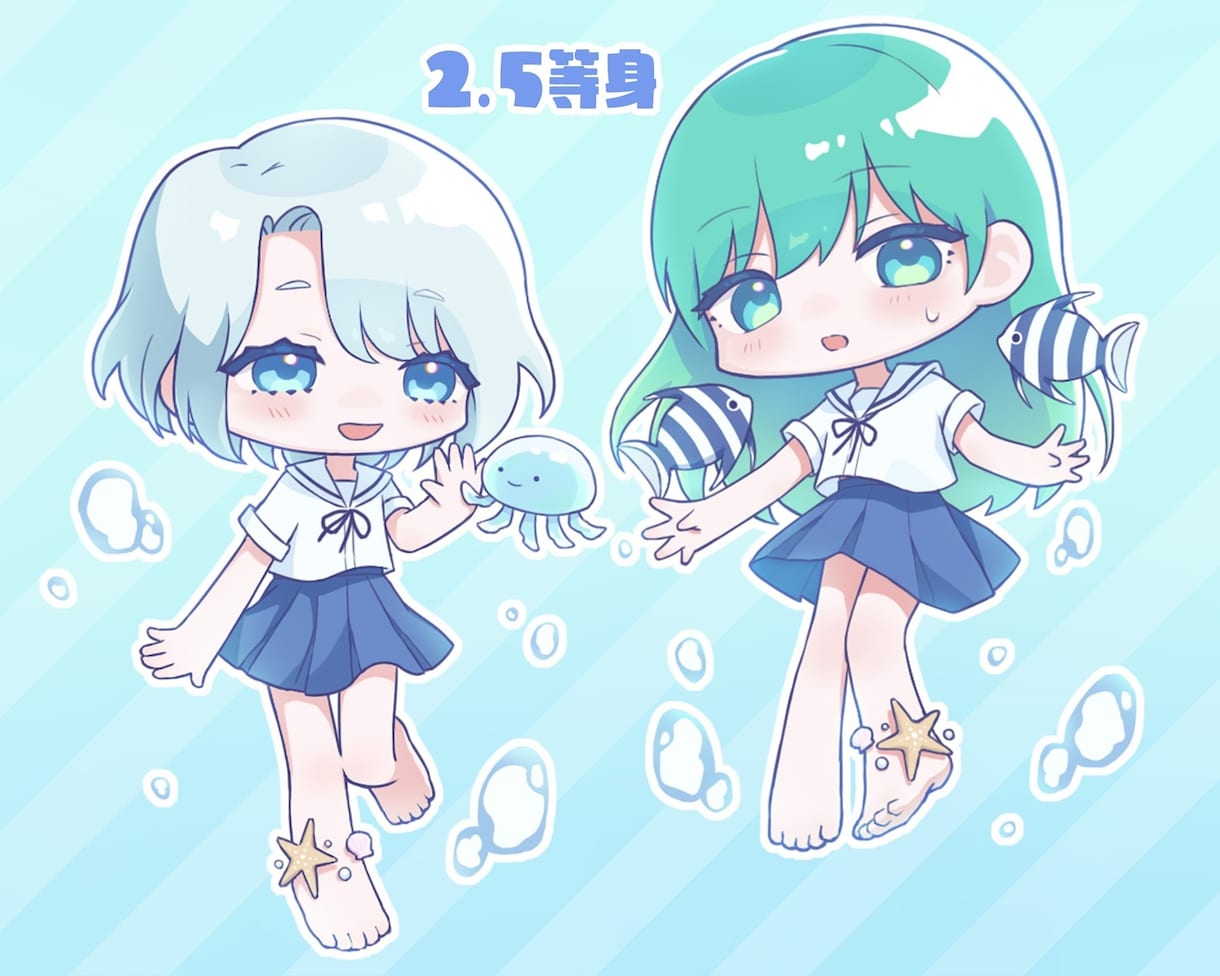 ミニキャラ制作します アイコンやグッズなどに◎/商用利用込み イメージ3