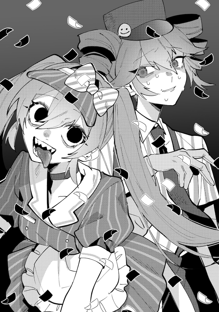 モノクロの一枚絵を制作いたします モノクロでシンプルながらもかっこいいイラストを制作致します！ イメージ1