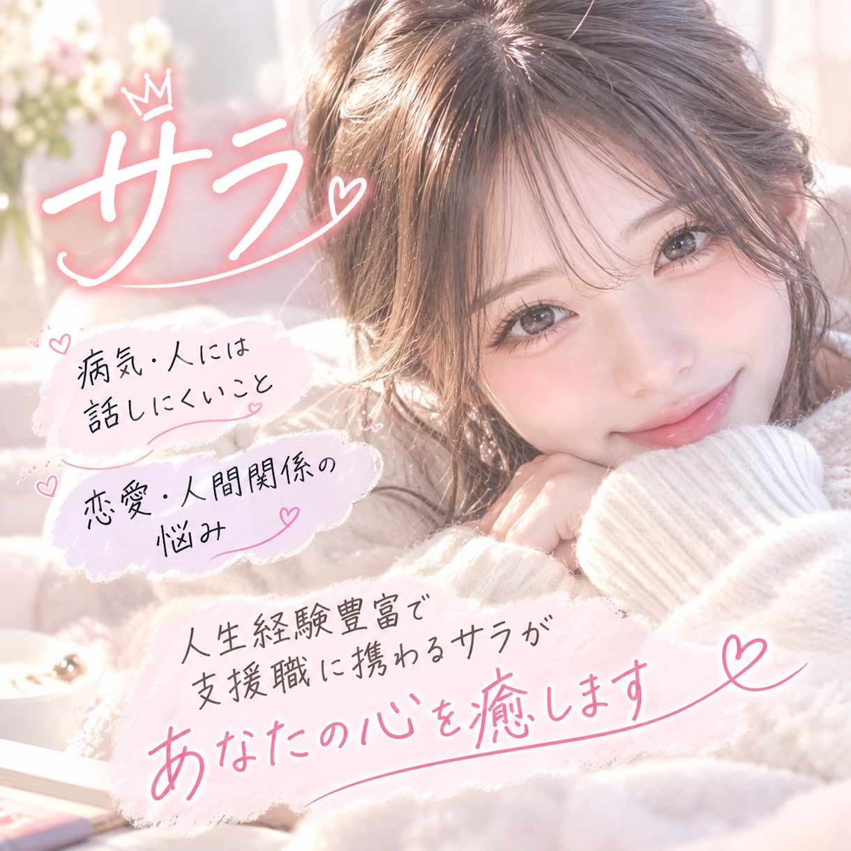 心の悩み・繊細さんの相談相手になります 私にしか聞けない心の内を安心してお話ください イメージ2