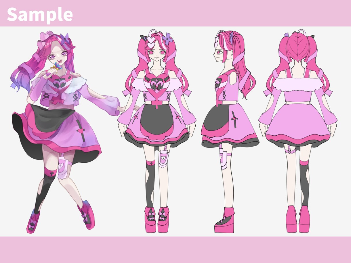 IRIAM用など！キャラクターデザインします 可愛いあなたの理想のデザインからイラストまでお任せください！ イメージ2