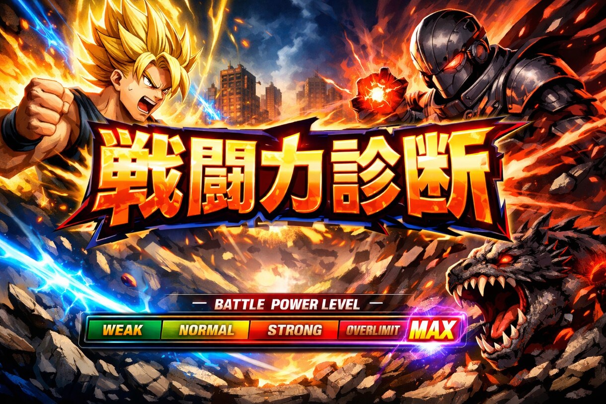 あなたの『戦闘力』を診断します 霊的才能がどこに眠っているのか７項目から測定していきます イメージ1