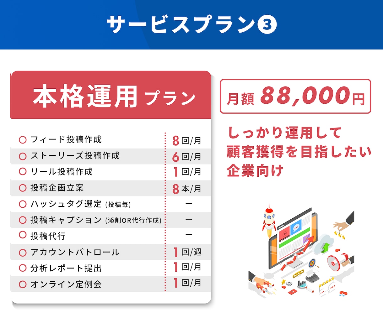 丸投げOK！Instagram運用代行します 集客の悩み解決！投稿案もインスタ運用はプロにお任せ イメージ5