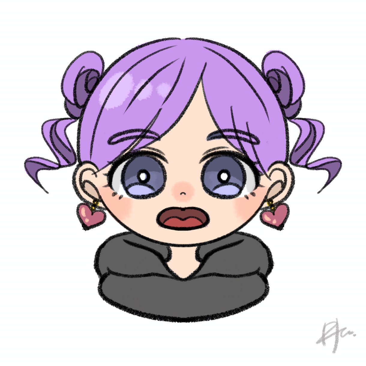 オリジナルなアイコンをすぐにお描きします 簡単なテンプレートを記入して可愛いアイコンが完成☆ イメージ1