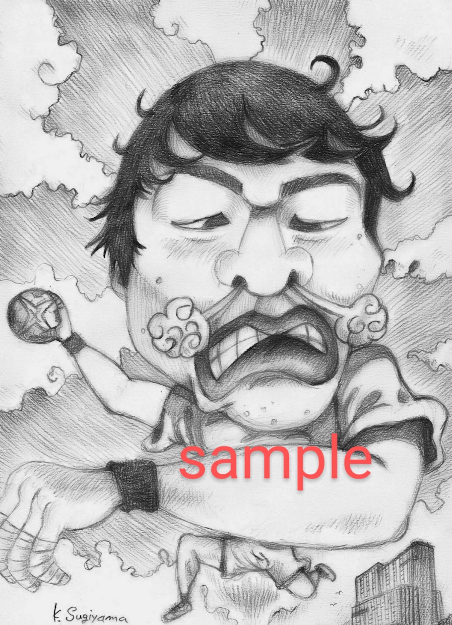 ＴＶチャンピオン優勝者が手描きの似顔絵描きます 可愛くて面白いデフォルメ似顔絵 ♪ この世に１枚の作品です！ イメージ9