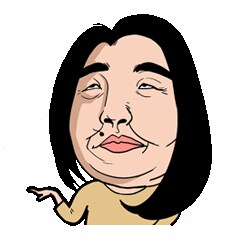 LINEの顔文字ます 実写の風刺画、風刺的で滑稽な作風が非常にユニークである。 イメージ8