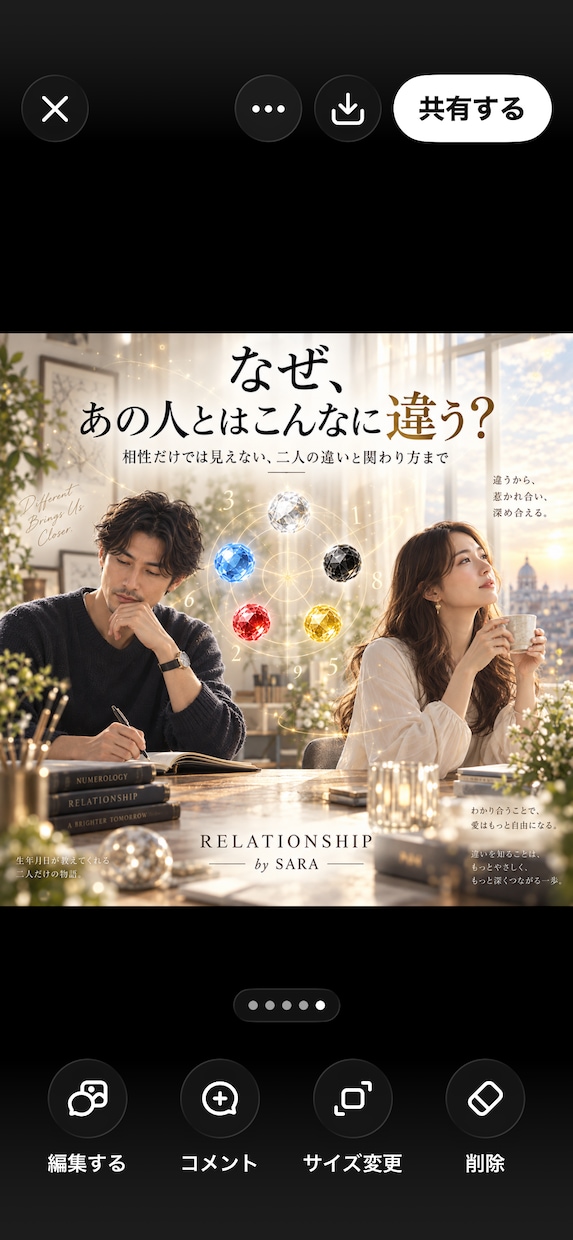 生年月日から二人の相性・違いを数秘で読み解きます 相性だけでは見えない、二人の違いと関わり方まで イメージ1