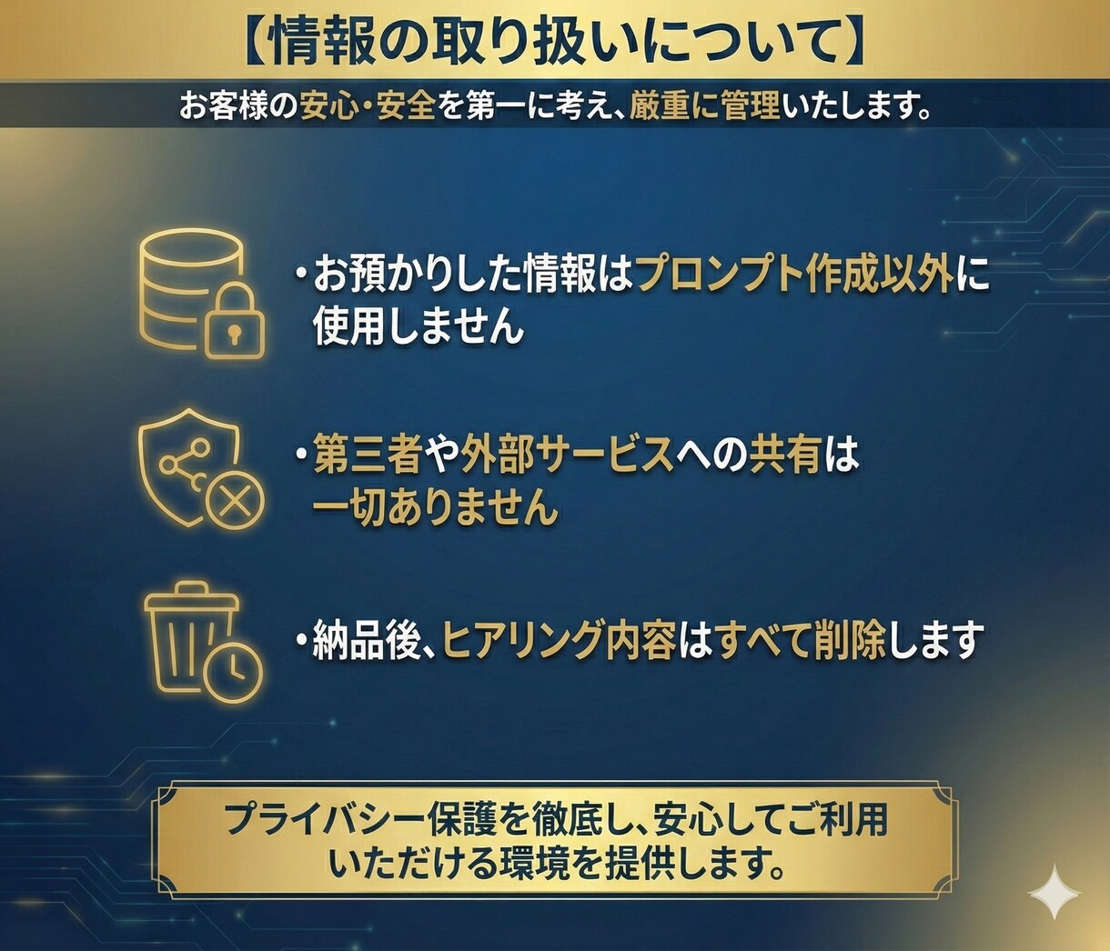 ご要望に沿ったプロンプト作成致します 【AI初心者歓迎】あなたの為のプロンプト作成します！ イメージ8