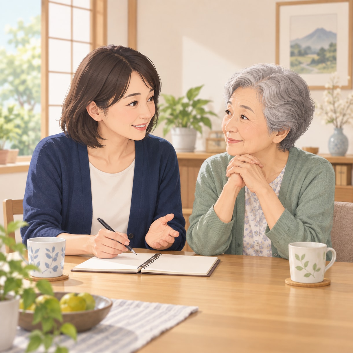 家族介護の相談メモを一緒に作成します 社会福祉士が相談先へ伝える内容を整理 イメージ1