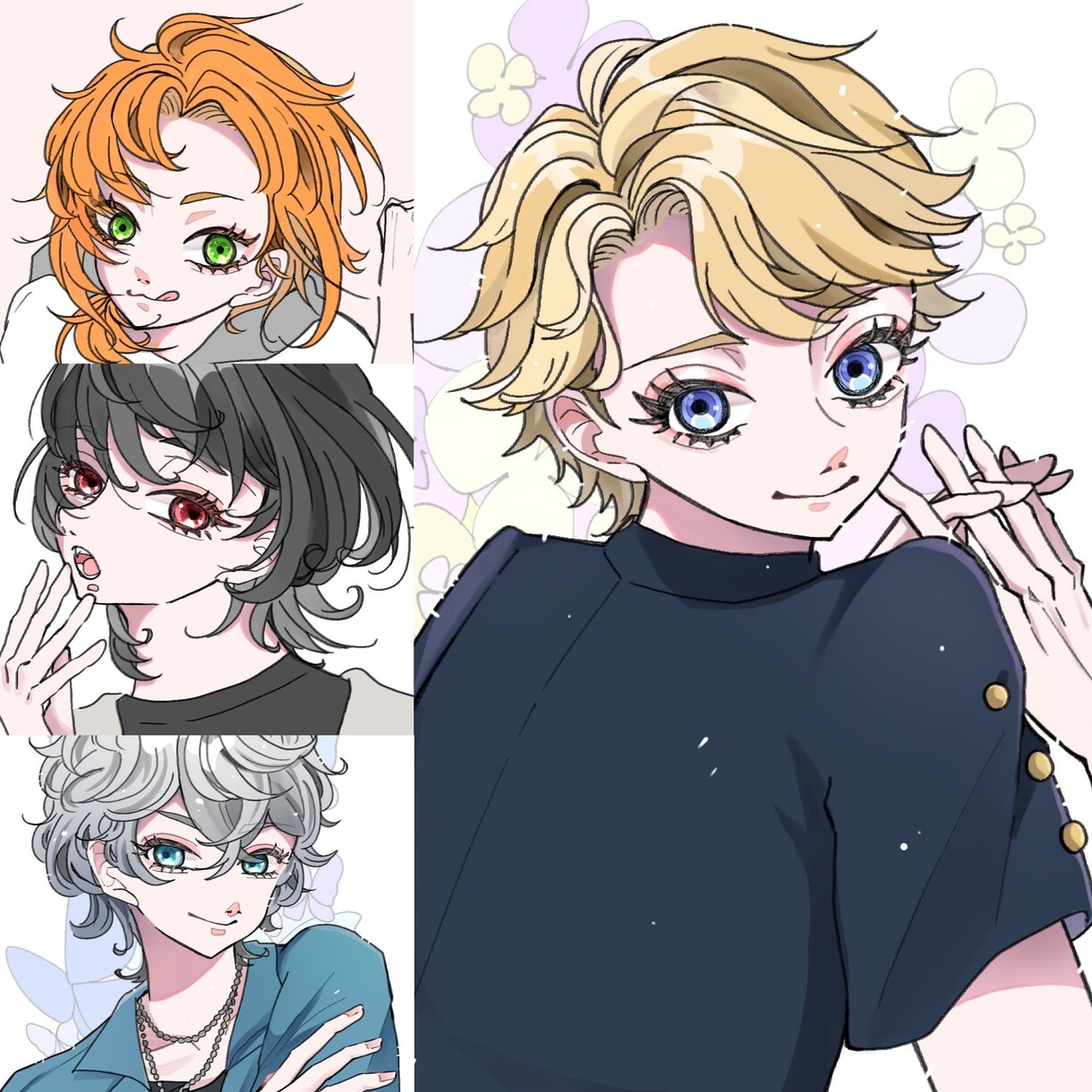 SNS用などのキャラクター絵作成致します お好きなキャラを他とはちょっと違う絵柄でお描きします！ イメージ1