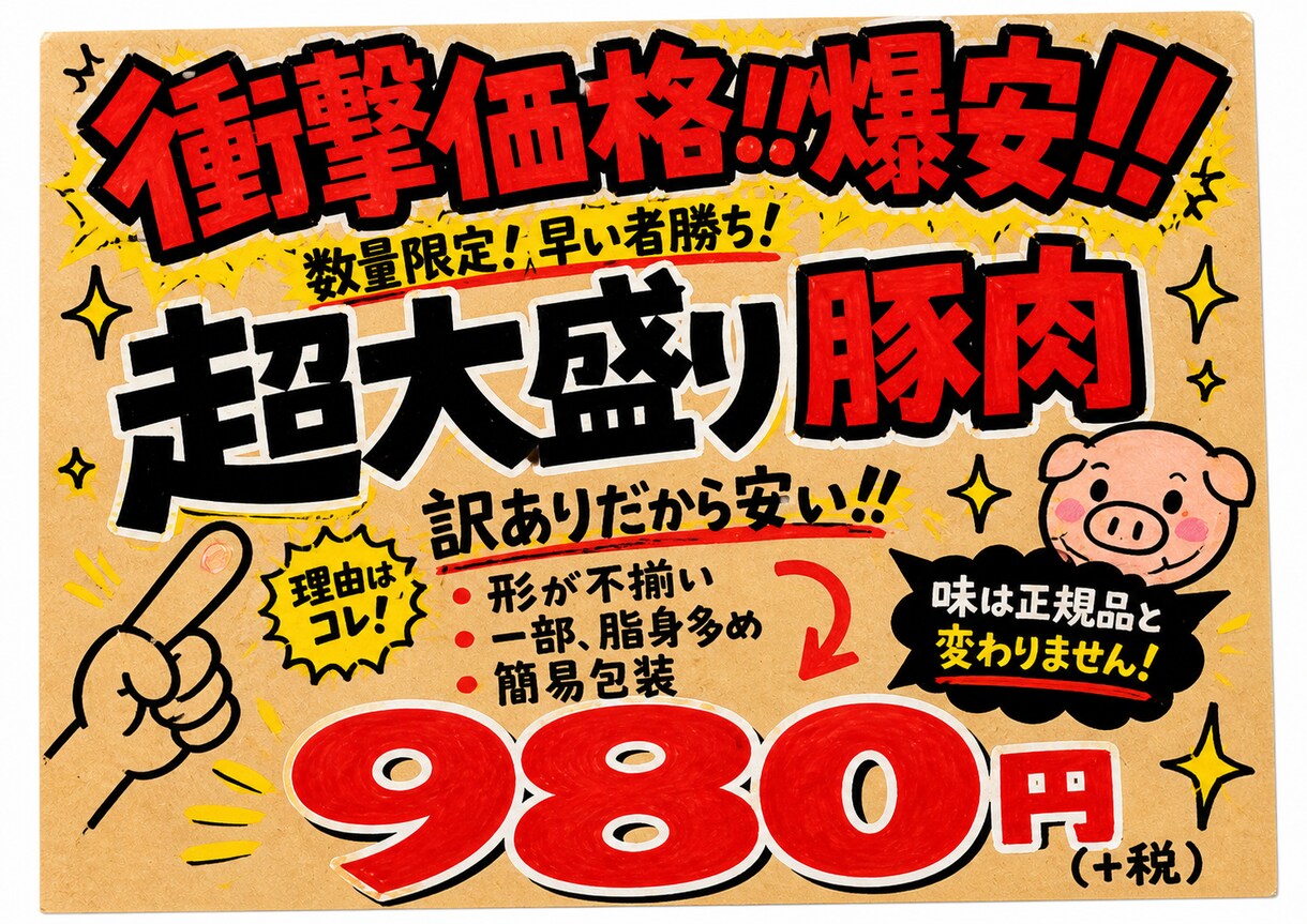 バズる！売れる手書きPOP作ります 視線を奪いSNS拡散も狙える戦略的POP！ イメージ2