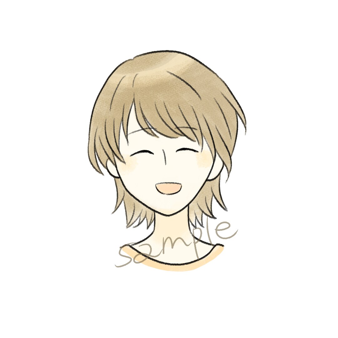 シンプルゆるいアイコン表情差分4点セット制作します 商用OK◎ブログの吹き出しやSNSのアイコンなどに！ イメージ8