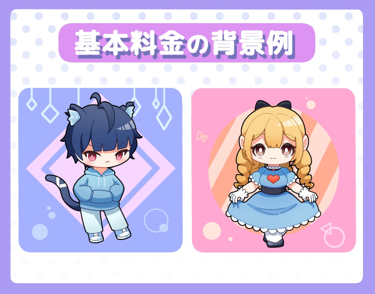 商用OK!ミニキャラクターを可愛く作成いたします ミニキャラ化やアイコンに〜お気軽にご相談ください〜 イメージ3
