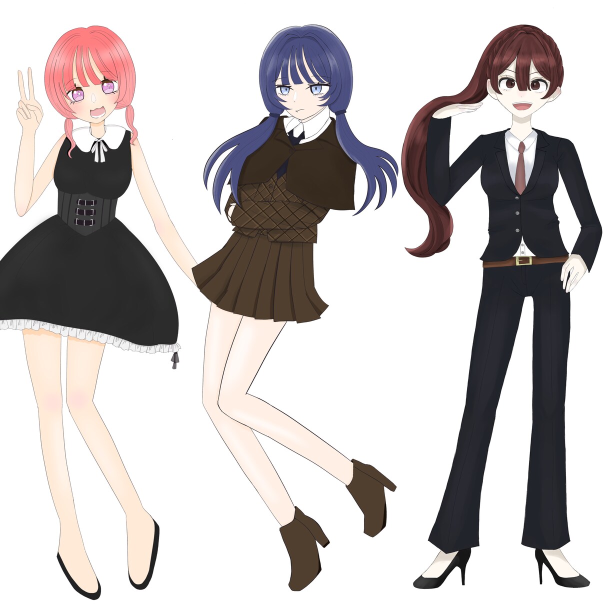 TRPGの立ち絵やデフォルメイラストお描きします 色んな絵柄で描くことが出来ます！ イメージ1