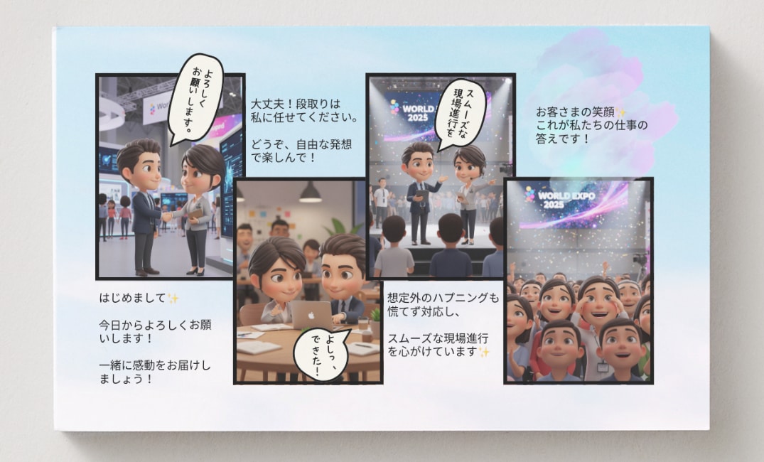 モニター:4コマ漫画入りで心に残る名刺を作ります あなたの想いと人柄が一瞬で伝わる名刺 イメージ4
