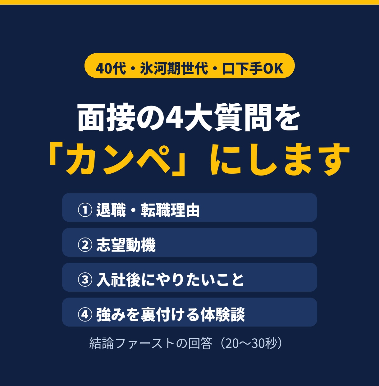 口下手OK！5業界内定の達人がカンペ作ります 5業界で大手内定「転職の達人」が伴走します イメージ1