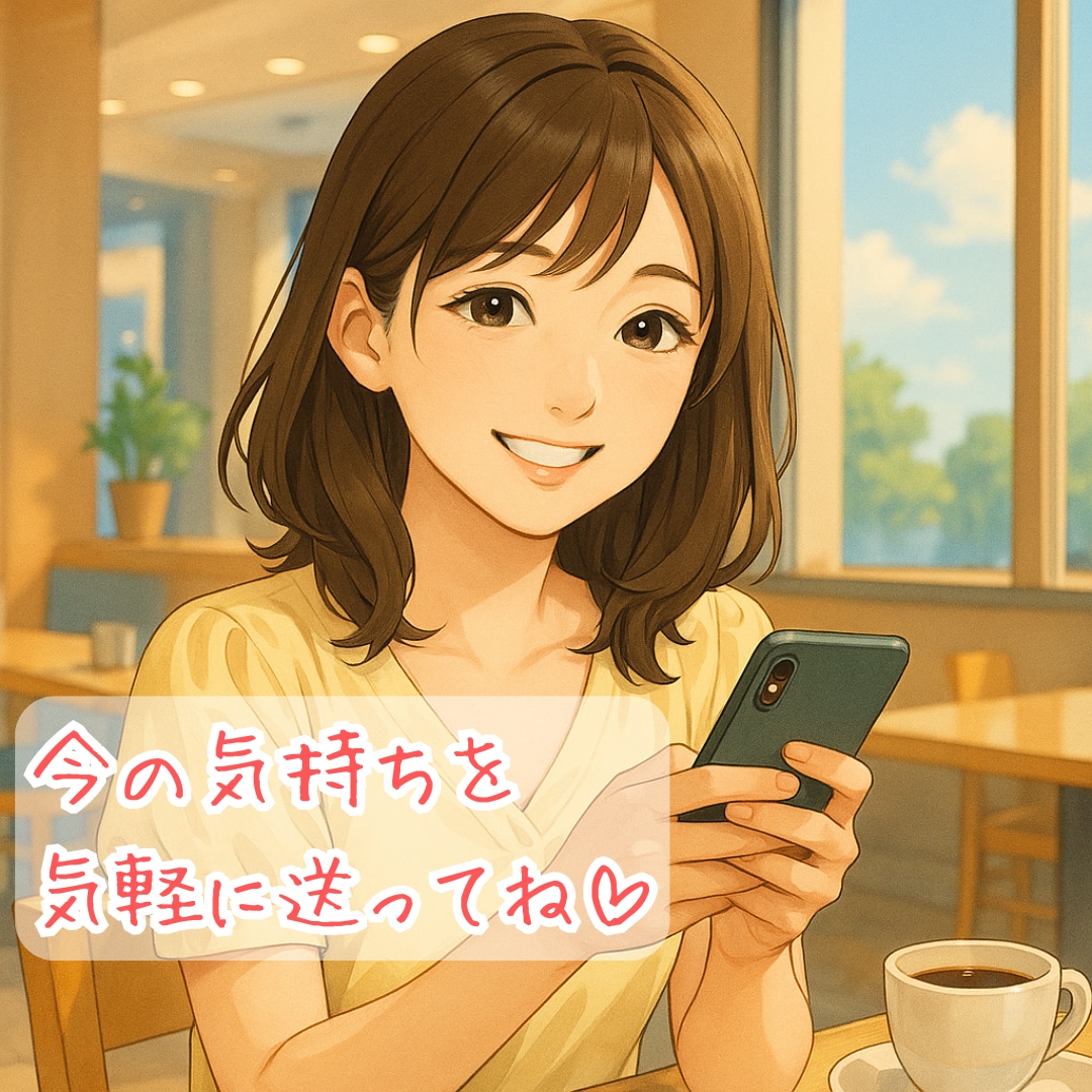 LINE感覚チャット☘️優しいお話し相手になります ✿気軽に・誰かと話したい・雑談・恋愛・趣味・愚痴・スキマ時間 イメージ7