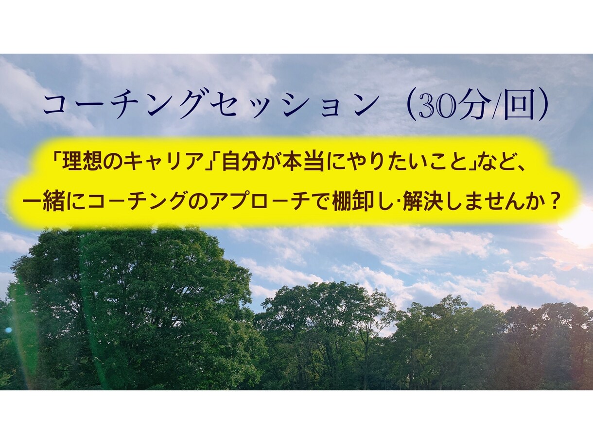 20代プロビジネスコーチがお悩み解決します VUCA時代のあなたのキャリアやお仕事の悩みをコーチします。 イメージ1