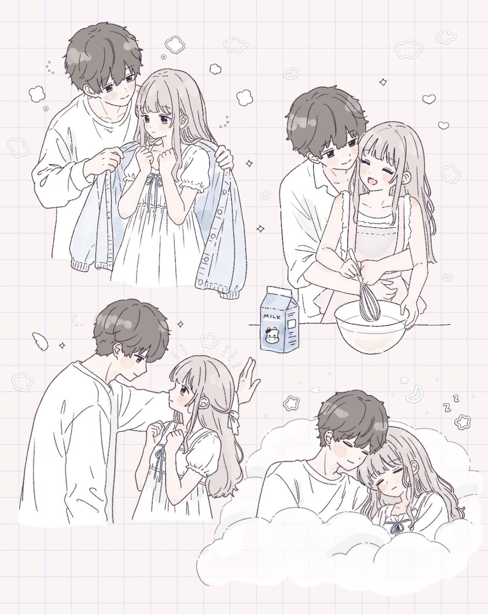 ふんわり可愛い、淡色イラスト描きます ＊じぶんだけの可愛いSNSアイコンにしてみませんか＊ イメージ6