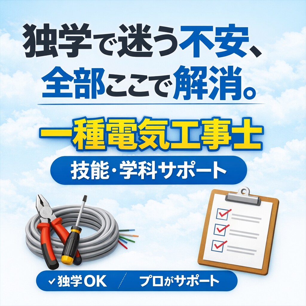 一種電気工事士技能学科でつまずく所全部教えます 「テキストは読んだ。でも不安なまま。」 イメージ2