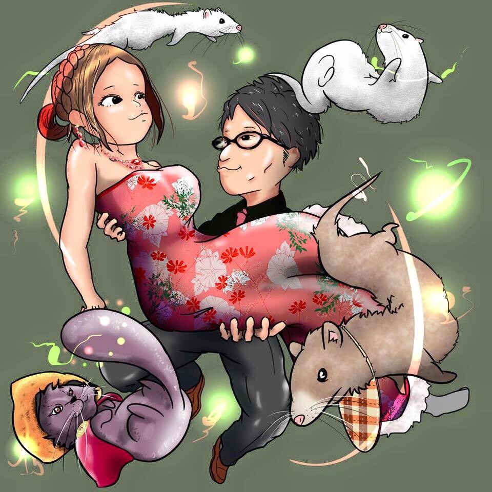 似顔絵（キャラクター風）イラスト描きます ウェルカムボード、家族、カップル イメージ5