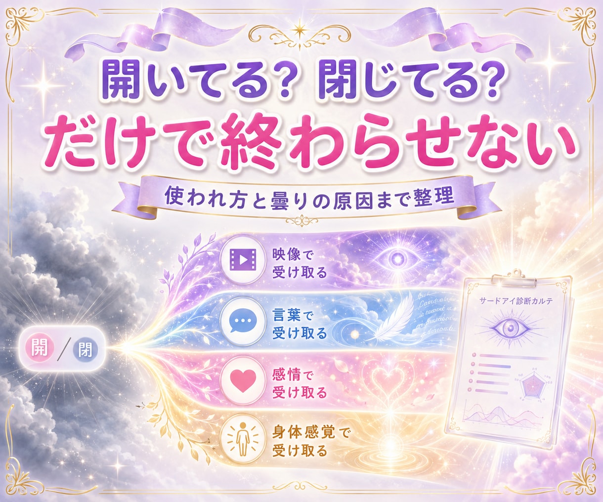 サードアイ診断で占い師としての才能を見抜きます え！私に？普通の占い師で終わらない第三眼診断。 イメージ5