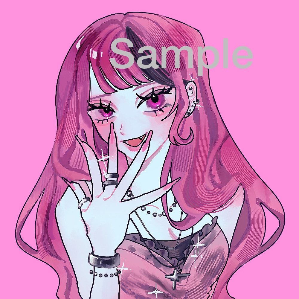 格安で地雷系やストリート系のイラスト描きます 初めての方も大歓迎！アイコンからキャラデザまで丁寧に対応 イメージ5