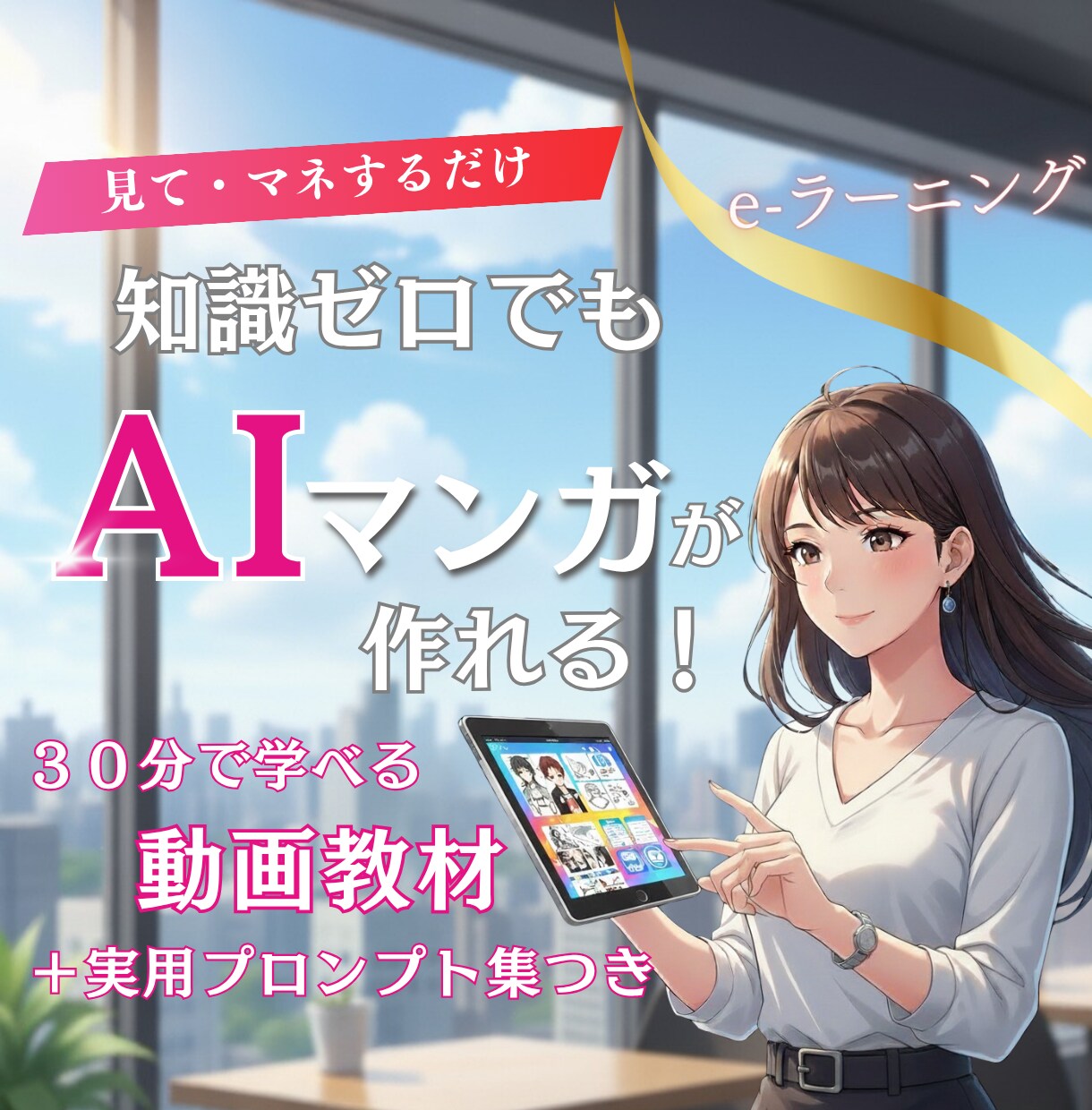 初心者向け！AIマンガ作成動画教材を販売します e-ラーニング教材/素人でもプロ級マンガが作れる秘訣 イメージ1