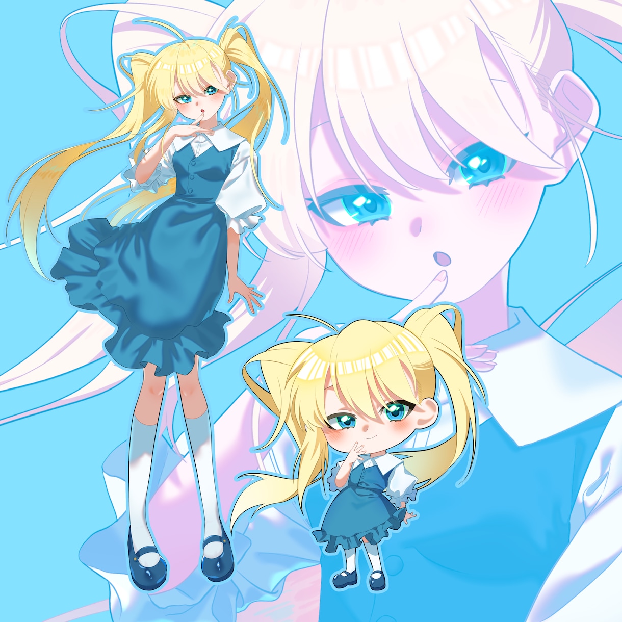 TRPGなどにおすすめ！立ち絵制作します 鮮やかで可愛い女の子の立ち絵制作致します！ イメージ1