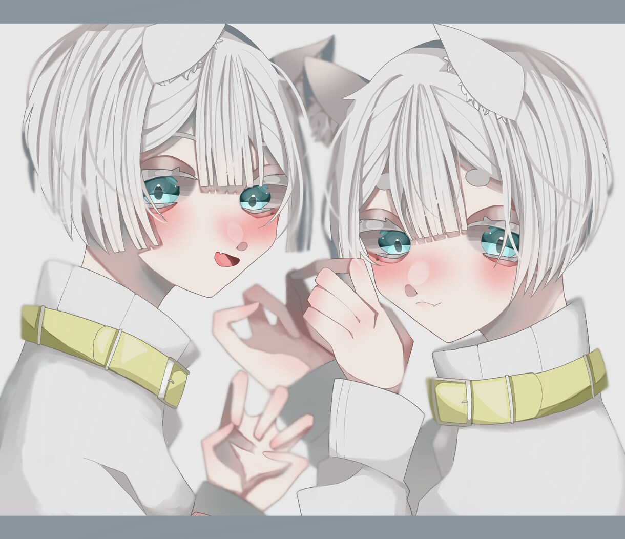 モノクロチックの少年少女描きます モノクロチックな雰囲気暗めのイラストです！ イメージ4