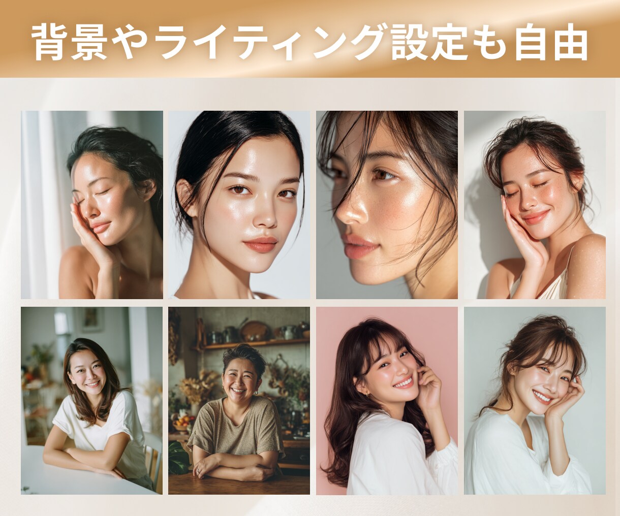 不自然さゼロ！写真並に自然なAI画像を生成します 現役デザイナーが丁寧にヒアリングしご提案 イメージ3