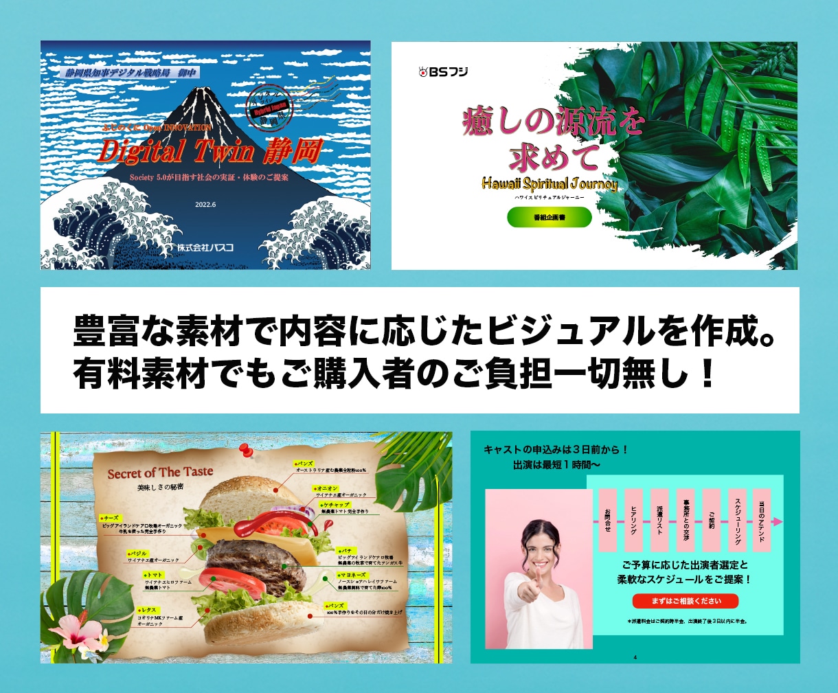 ひと目で内容が伝わるビジュアルパワポ資料作ります 8つのアプリ連携で内容を可視化する表現が得意です。 イメージ4