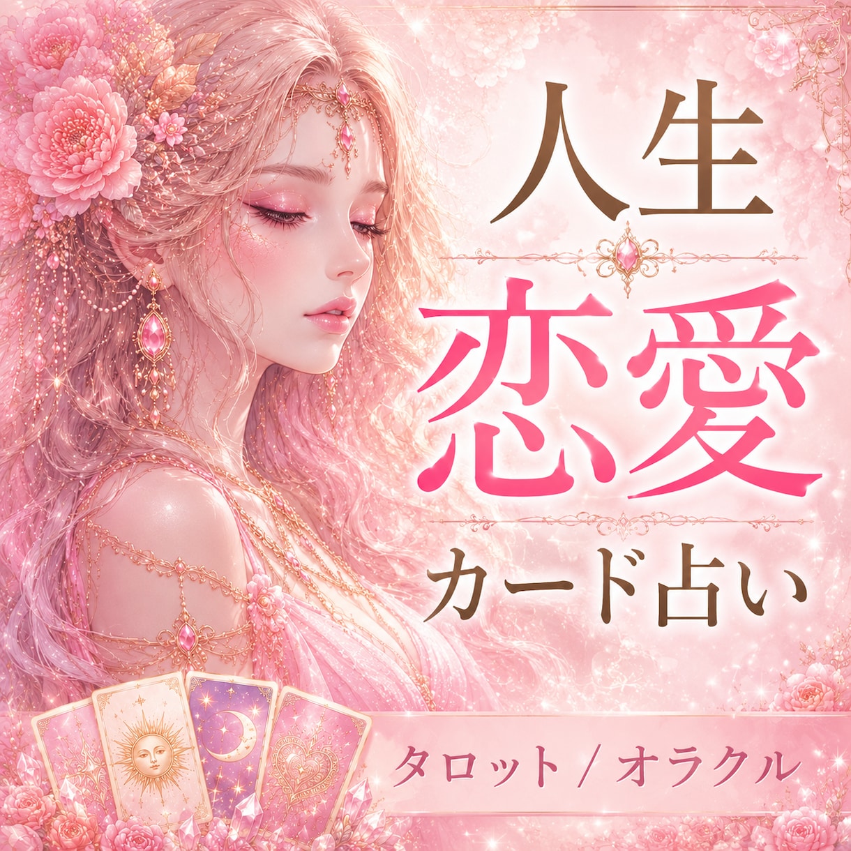 恋愛、お仕事や人生など...お悩みを電話で占います タロット/オラクルカードリーディングでお導きをもらいます イメージ1