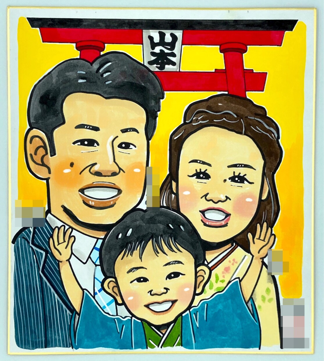 七五三の似顔絵を可愛く描きます 七五三の写真だけではなく、絵としても記念に残そう！ イメージ4