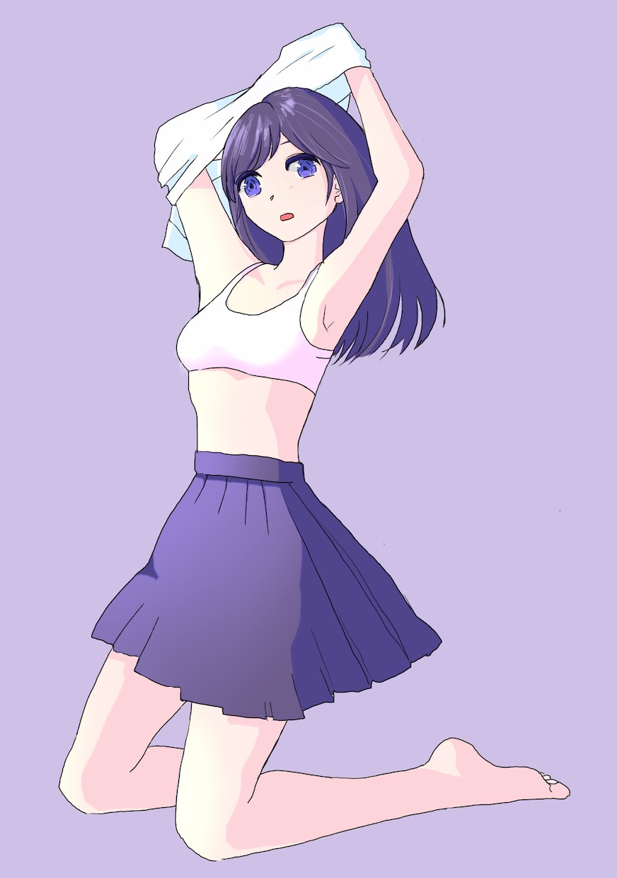 少しどきっとする透明感のある女の子の絵を書きます 低コストで綺麗なイラストが欲しい方へ⭐️ イメージ1