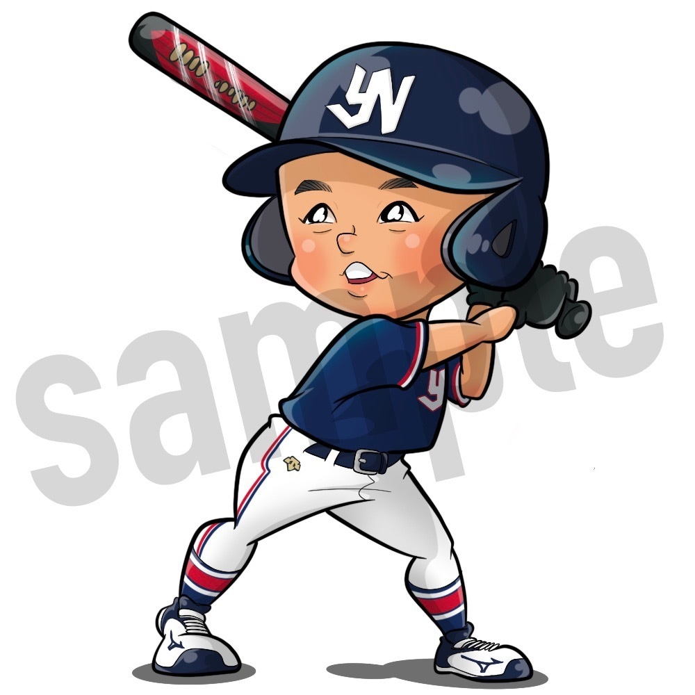 野球イラスト専門⚾️可愛い野球イラスト描きます ピッチング•バッティング•守備ポーズなんでもOKです！ イメージ8