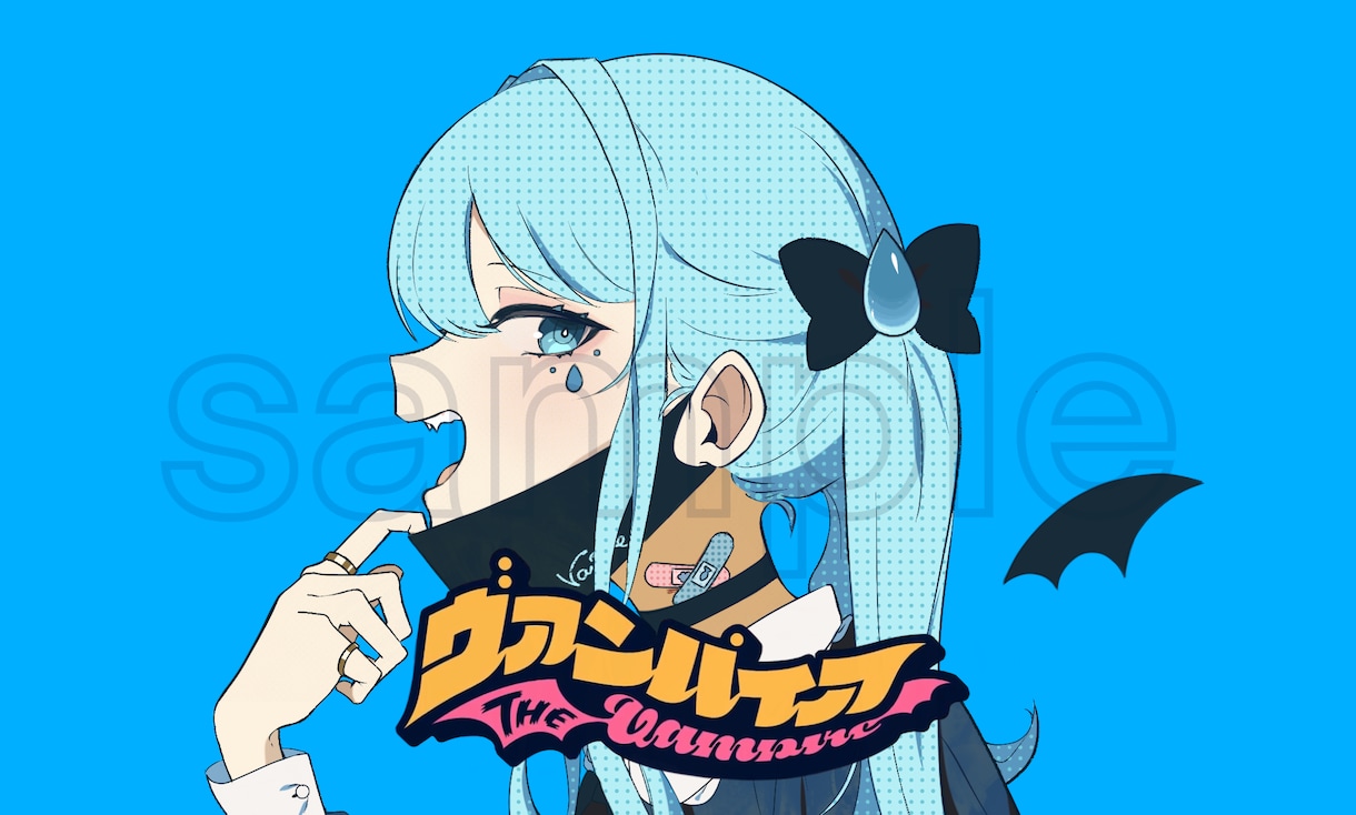 歌ってみた動画、ボーカロイド楽曲のサムネ描きます YouTubeの歌ってみた動画などに使えるイラストです！ イメージ2