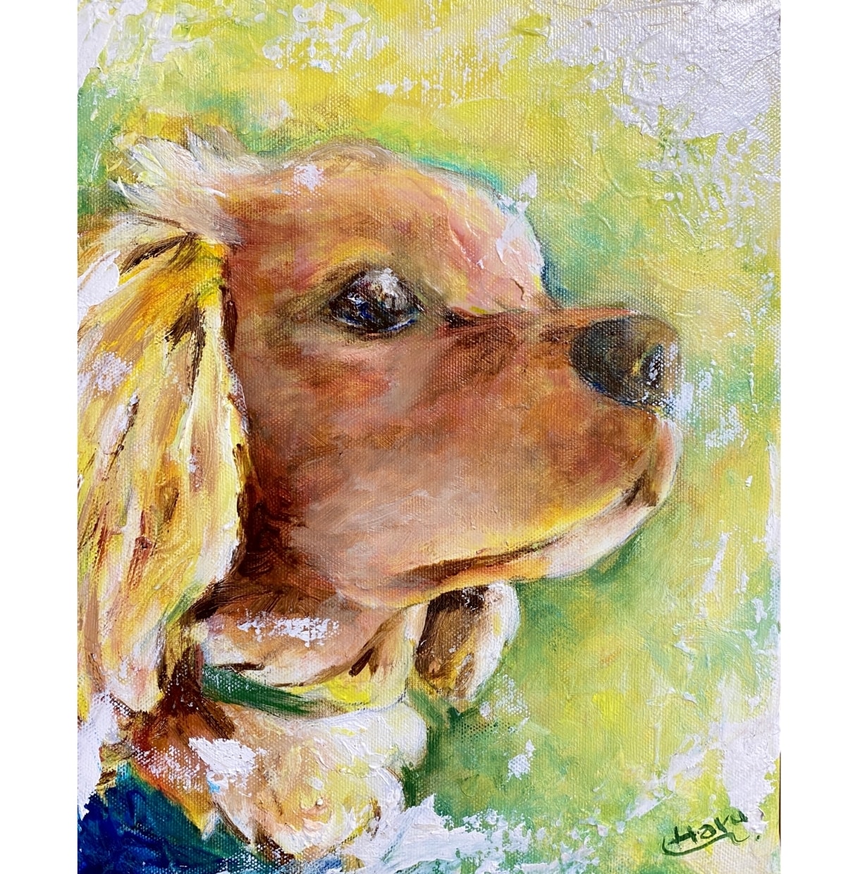 ペットの似顔絵を油絵で描きます 犬や猫など何でもOK!高級感のある油絵で記念に残しませんか？ イメージ2