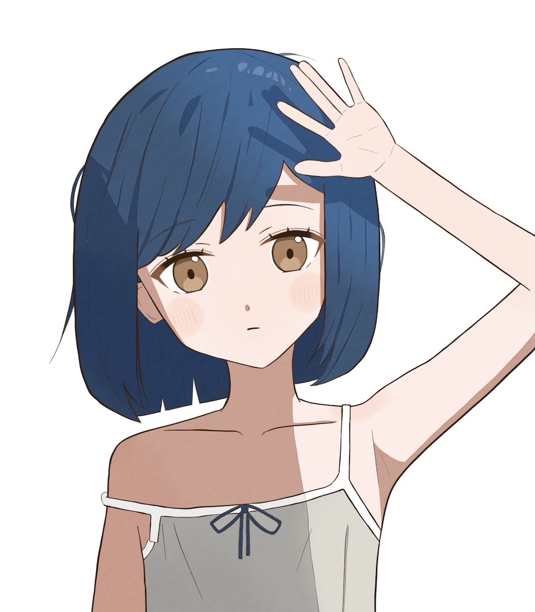 アニメ調の人物SNSアイコンを制作します すっきりした線画と色使いで、あなただけのアイコンを描きます イメージ1