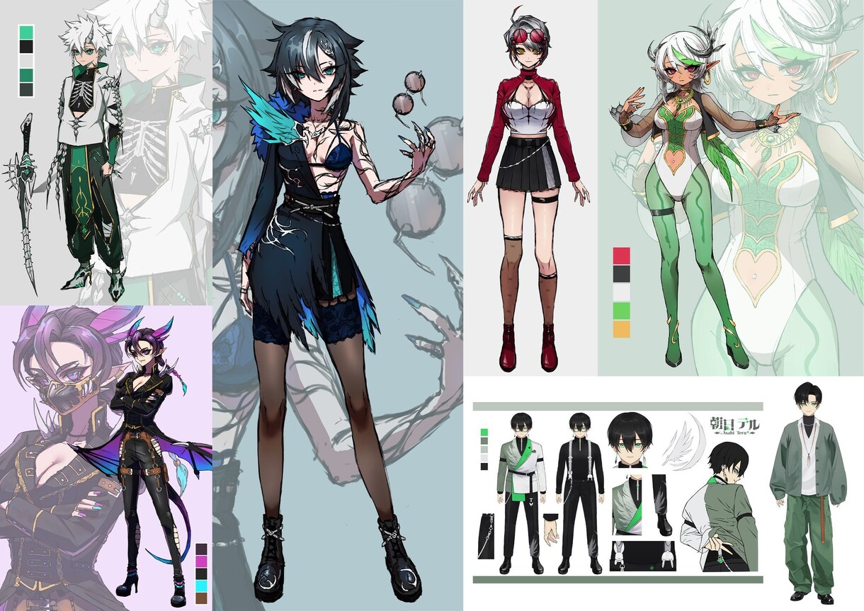 Vtuberデビューのほぼすべてがそろいます キャラデザ、モデリング、ロゴ、オーバーレイまでてんこ盛り！ イメージ1