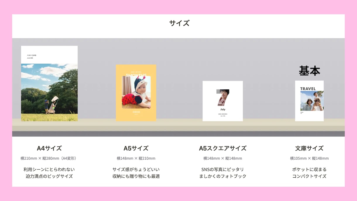 オーダーメイドな可愛いフォトブック制作代行します これまで看護学生として培った女子力をふんだんに組み込みます♩ イメージ4