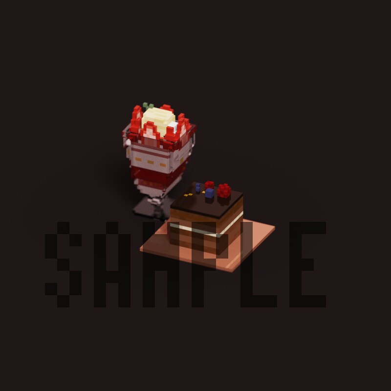 かわいい３Dドット絵を制作いたします □■SNSプロフィール画像、待ち受け画面、観賞用などに■□ イメージ6