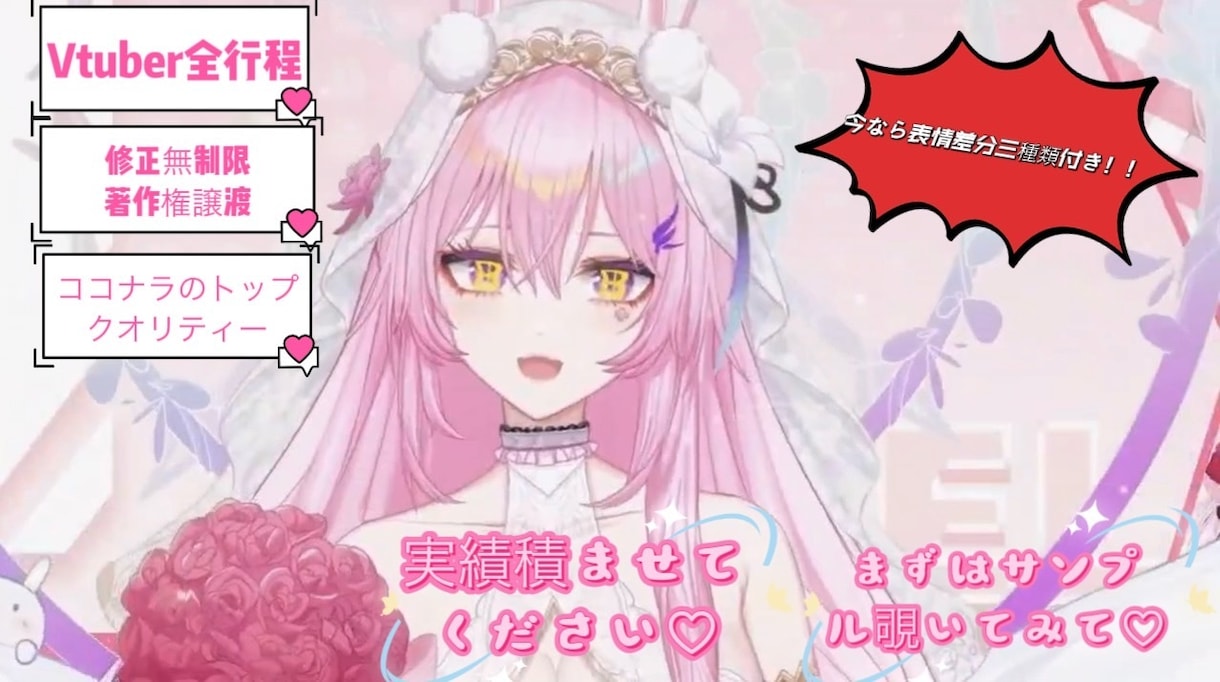 最高のVtuberデビューをサポートします コスパ最強！生きてる！納品はやい！著作権商用利用付き！ イメージ1