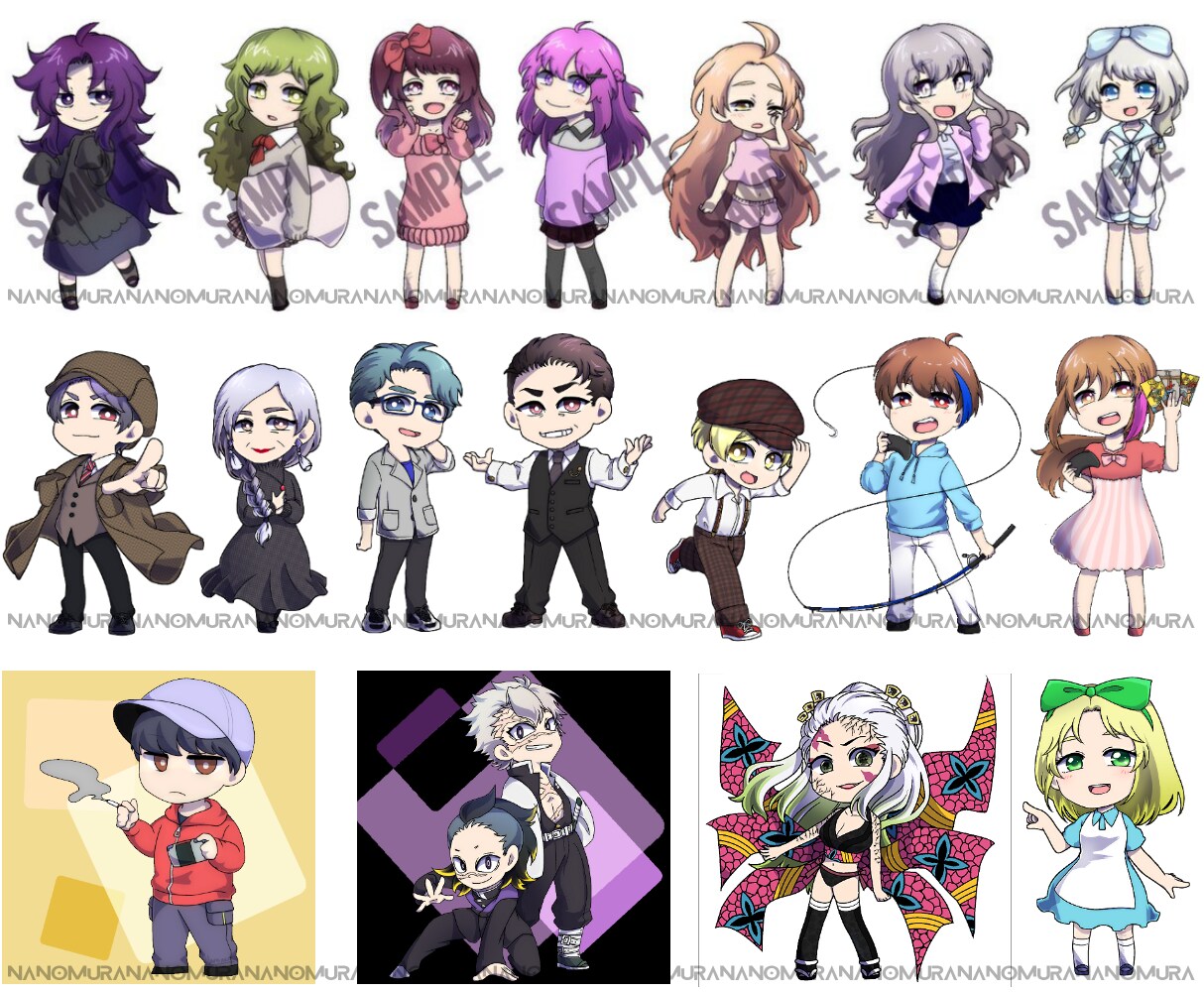 ちびキャラ描きます 【おまけ付】★SDキャラ全身立ち絵★ イメージ2