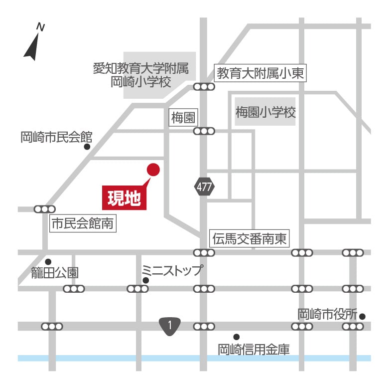 簡易地図を作成いたします 伝わりやすい地図づくりを心がけております イメージ1