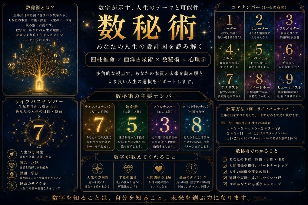 お仕事や今後の悩みを占います お仕事占いのみ。四柱推命・西洋占星術・数秘術 イメージ2