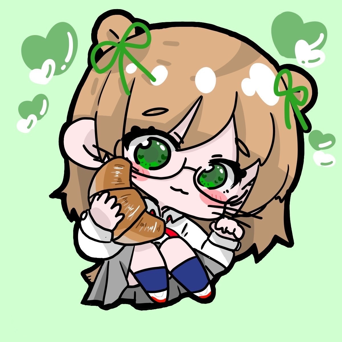 ぷにぷにで可愛いちびキャラのイラストを描きます 一枚絵、アイコン、グッズなどに！！ イメージ6