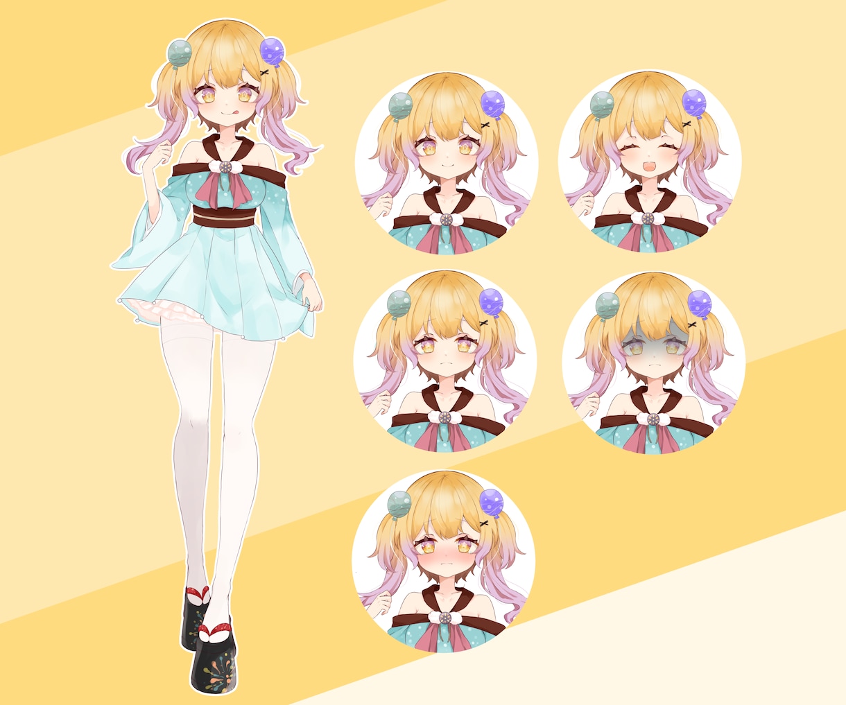 VTuber等のキャラデザ、立ち絵制作を致します VTuber、IRIAMなどの配信用キャラデザ、立ち絵制作 イメージ2